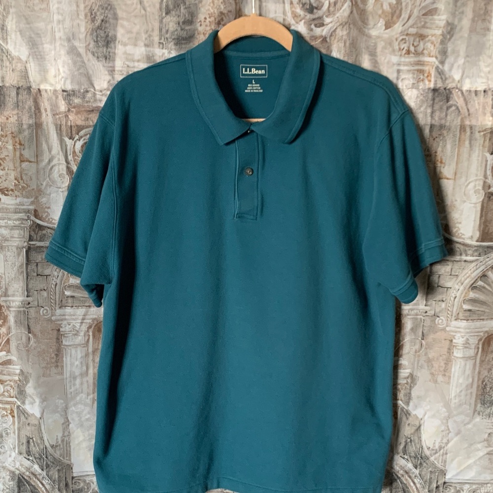 L.L. Bean Men's Deep Teal Polo Shirt